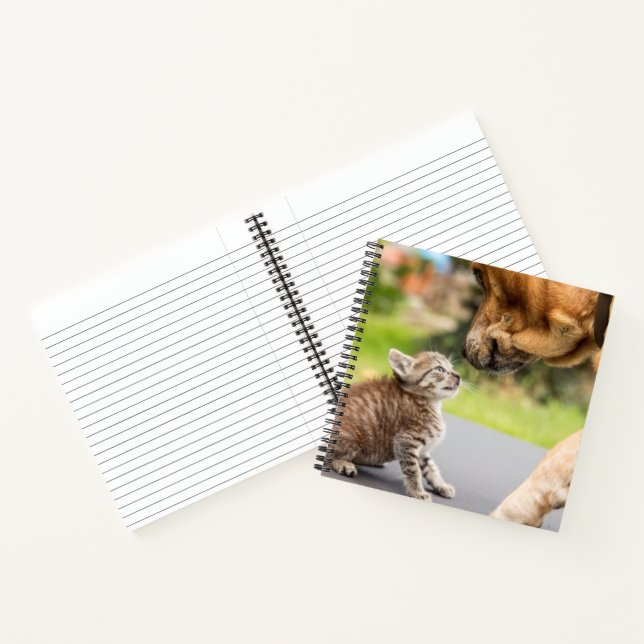 Getty Images | Dog & Cat In Love Notebook (Inside)