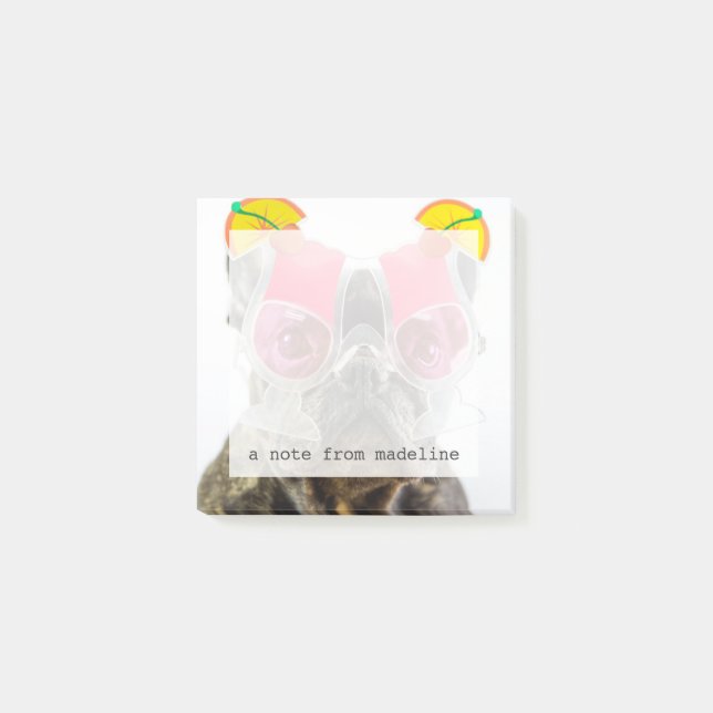 Getty Images | Dog With Cocktail Glasses Post-it Notes (Front)