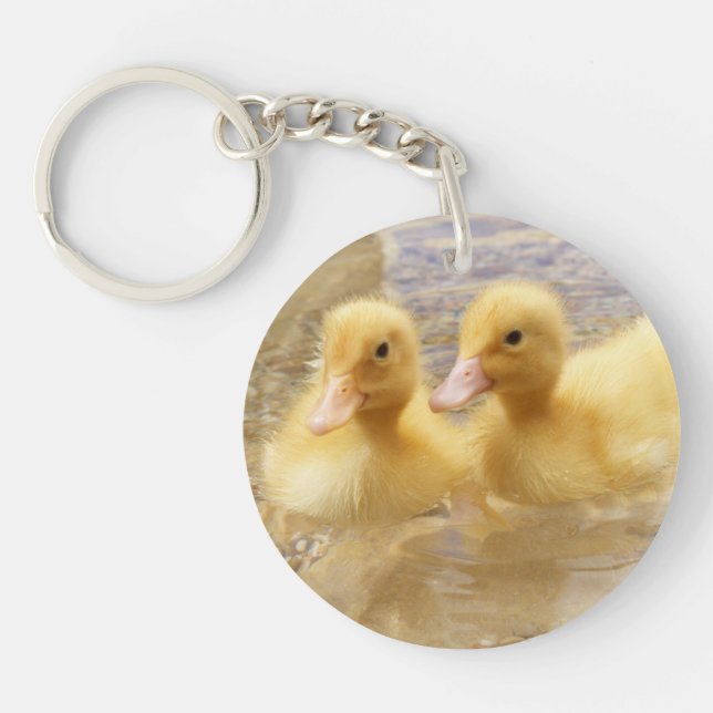 Getty Images | Fuzzy Yellow Ducklings Key Ring (Front)