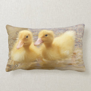 Getty Images Fuzzy Yellow Ducklings Lumbar Cushion