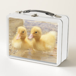 Getty Images Fuzzy Yellow Ducklings Metal Lunch Box