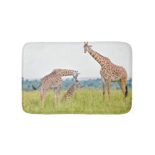 Getty Images Giraffe Family Bath Mat