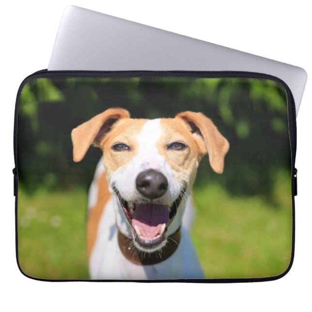 Getty Images | Laughing Dog Laptop Sleeve (Front)