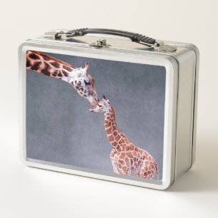 Getty Images Mother & Baby Giraffe Metal Lunch Box