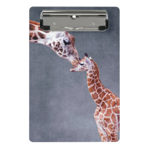 Getty Images Mother & Baby Giraffe Mini Clipboard
