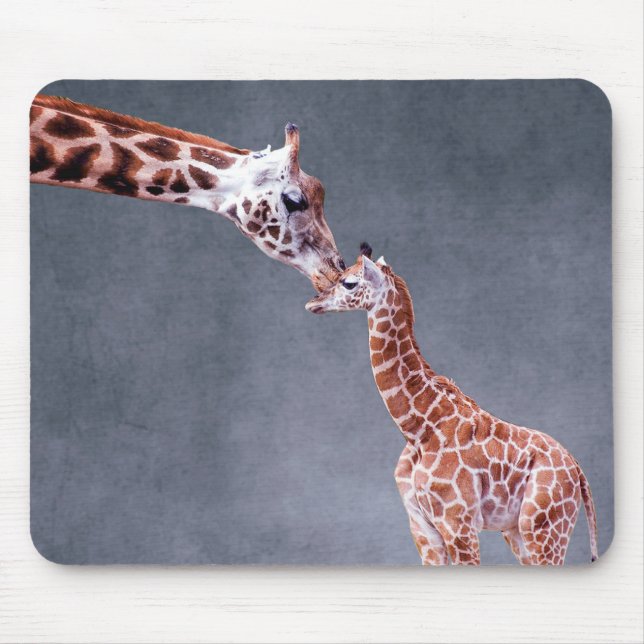 Getty Images | Mother & Baby Giraffe Mouse Pad (Front)