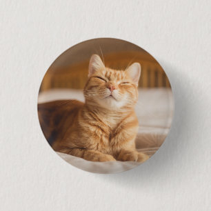 Getty Images   Sleepy Cat 3 Cm Round Badge