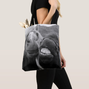 Getty Images Smiling Horses Tote Bag