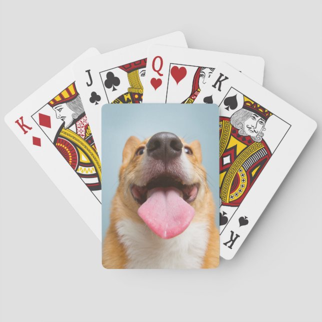 Getty Images | Very Happy Corgi Playing Cards (Back)