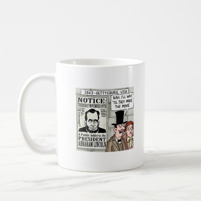 Gettysburg Address Coffee Mug (Left)
