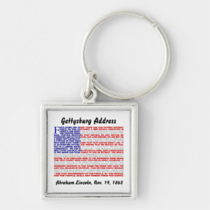 Gettysburg Address Key Ring