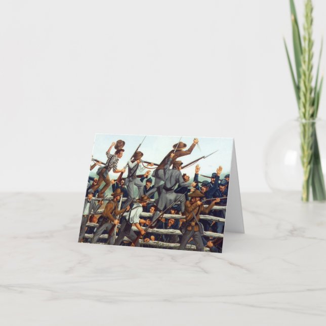 Gettysburg, Battle at the Brickyard Note Card 1 (Front)