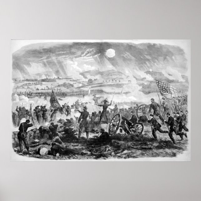 Gettysburg Battle Scene Poster (Front)