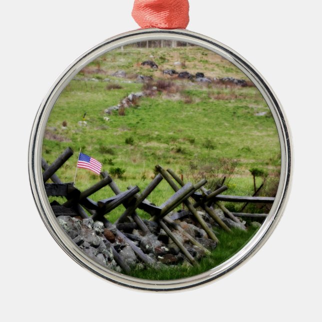 Gettysburg Battlefield Metal Tree Decoration (Front)