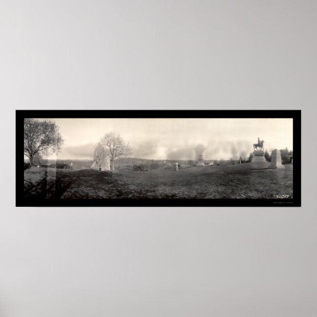 Gettysburg Cemetary Photo 1909 Poster (Front)