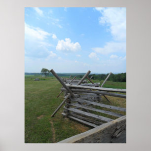 Gettysburg Fences Poster