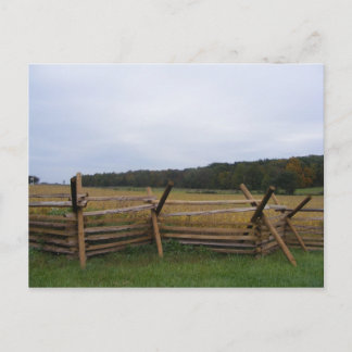 gettysburg in fall battlefield postcard