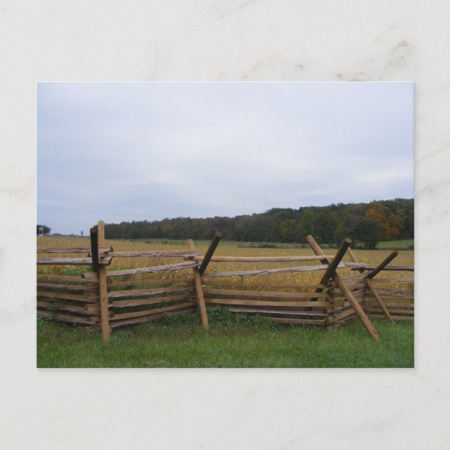 gettysburg in fall battlefield postcard (Front)