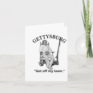 Gettysburg John Burns Us Civil War Quote Card