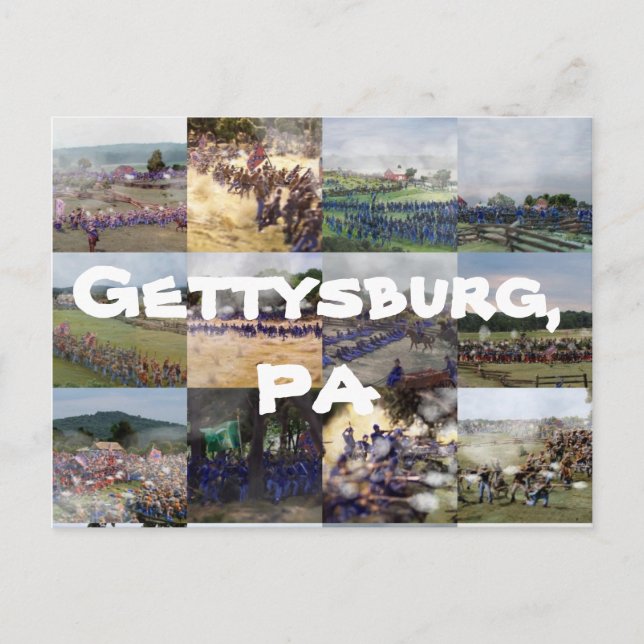 Gettysburg, PA Postcard (Front)