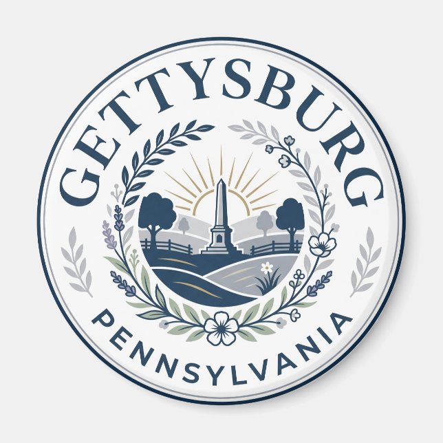 Gettysburg, Pennsylvania Pennsylvania Magnet (Front)