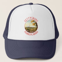 Gettysburg Pennsylvania Retro Distressed Circle