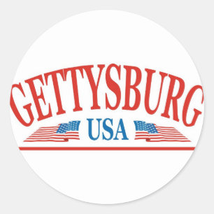 Gettysburg Pennsylvania USA Classic Round Sticker