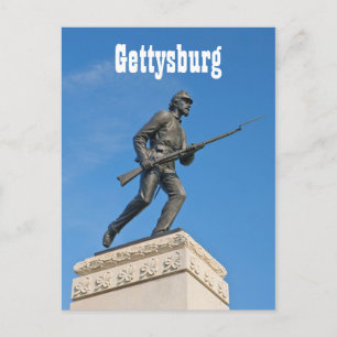 Gettysburg Statue I Postcard