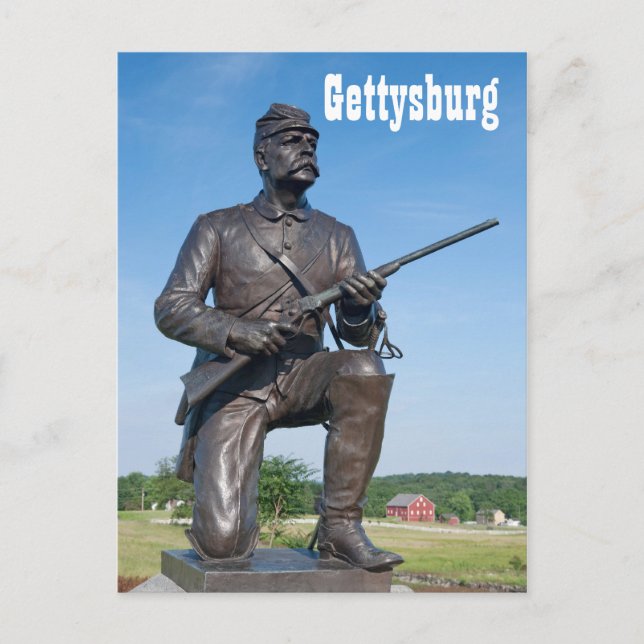 Gettysburg Statue II Postcard (Front)