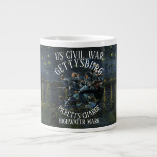 GETTYSBURG US CIVIL WAR PICKETT'S CHARGE LARGE COFFEE MUG