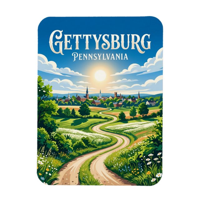 Gettysburg USA Magnet (Vertical)