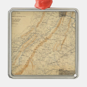Gettysburg, Virginia Metal Tree Decoration