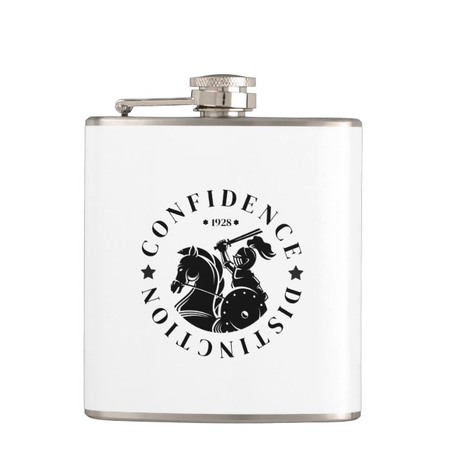 GEUEE Vintage Knight Series Hip Flask (Front)