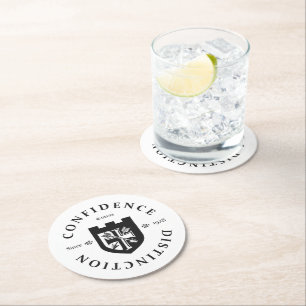 GEUEE Vintage Knight Series Round Paper Coaster