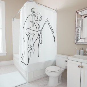 Gevatter/Godfather/Grim Hip Hop Shower Curtain
