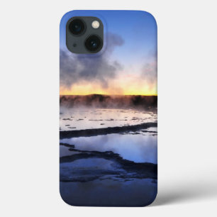 Geyser Smoke at Sunset iPhone 13 Case