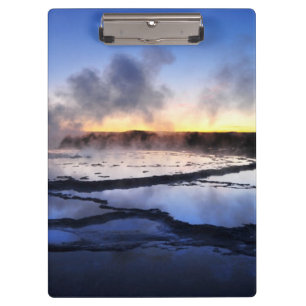 Geyser Smoke at Sunset Clipboard