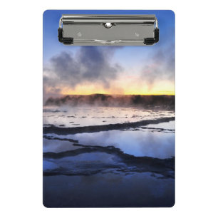 Geyser Smoke at Sunset Mini Clipboard