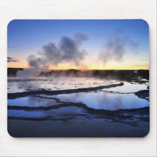 Geyser Smoke at Sunset Mouse Pad
