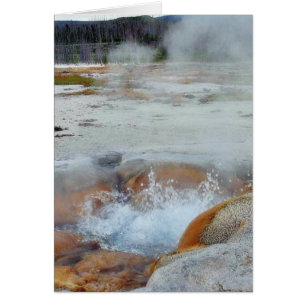 Geysers Steam Boiling Yellowstone