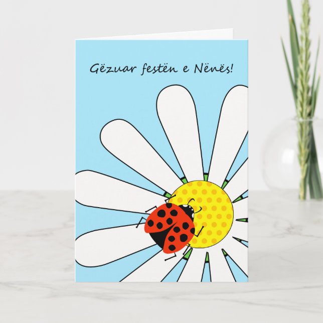 Gezuar festen e Nenes Mother's Day in Albanian Card (Front)