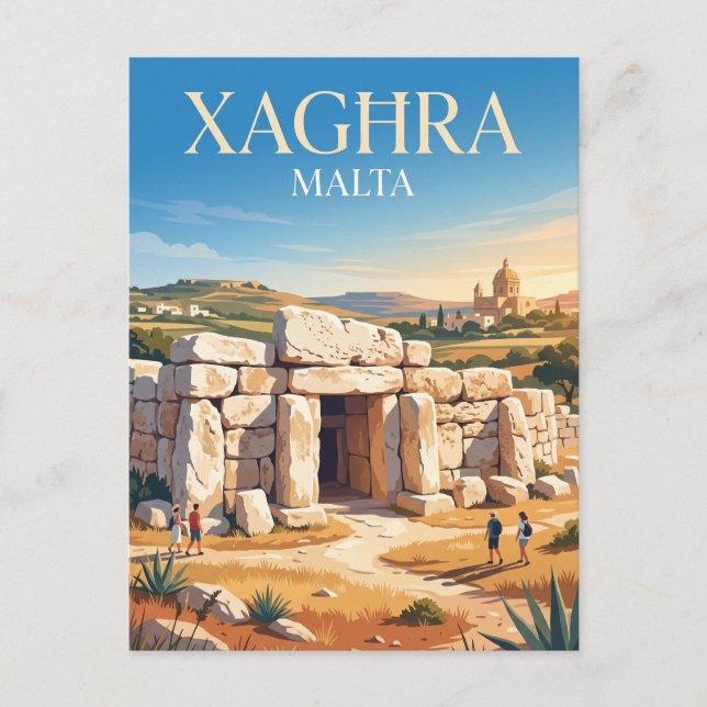 Ġgantija Temples Malta Postcard (Front)