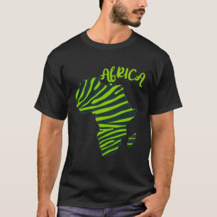GGT Zebra Green Striped Continent Africa Pullover 