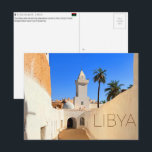 Ghadames, Libya Travel Postcard<br><div class="desc">Send this beautiful postcard to your loved ones featuring the striking white minaret and whitewashed corridors of the UNESCO World Heritage historic desert city of Ghadames.</div>