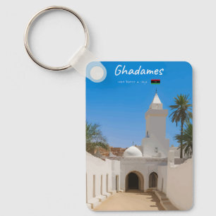 Ghadames, Libya - White Mosque Classic Key Ring