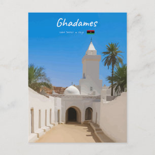 Ghadames, Libya - White Mosque Postcard