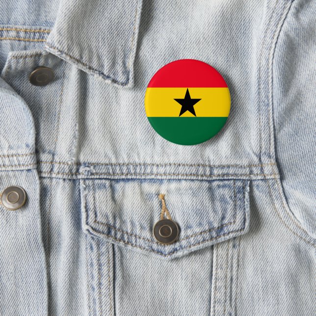 Ghana 6 Cm Round Badge (In Situ)