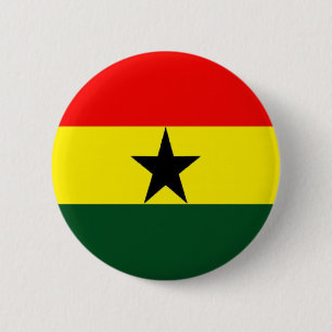ghana 6 cm round badge