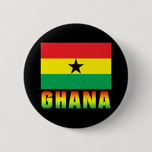 Ghana 6 Cm Round Badge