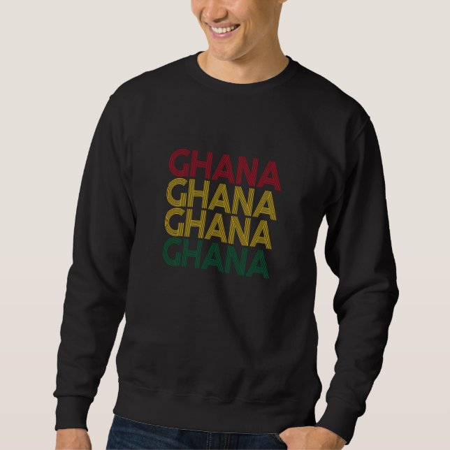 Ghana African Pride and Heritage  1 Sweatshirt (Front)